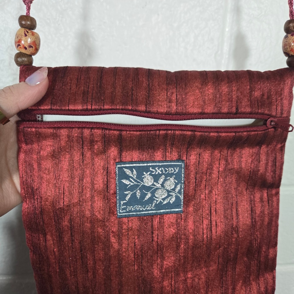 Emanuel Embroidered Silk Patchwork Crossbody Bag … - image 3